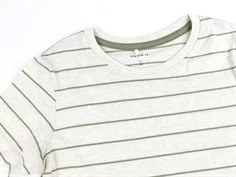 Name It peyote melange/oil green stribet t-shirt